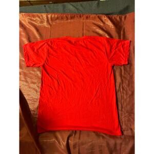 Goldstar T-Shirt Mens L Red Short Sleeve Crew Neck 100% Cotton Plain Tee Casual